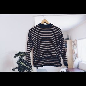 Madewell Cowl Neck Cropped Sweater